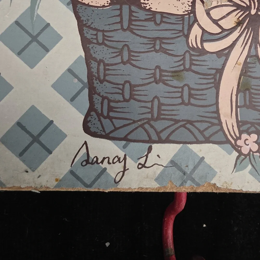 Vintage Country Pink Blue Floral Key Rack Holder Cottagecore Granny Decor‎